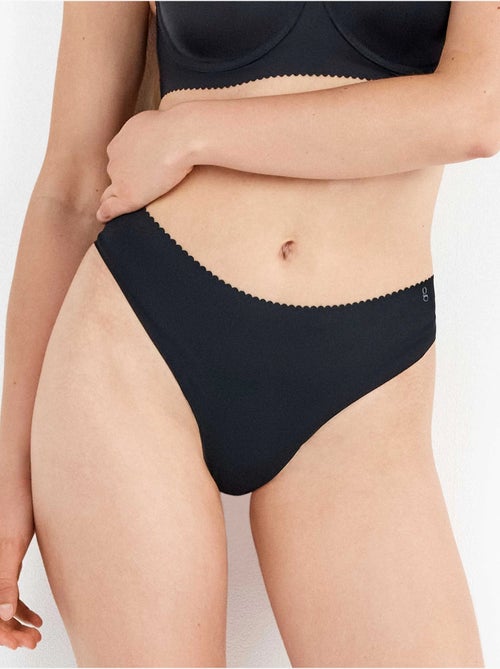Culotte brésilienne invisible en microfibre - Kiabi