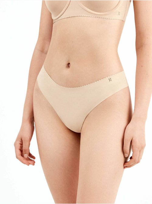 Culotte brésilienne invisible en microfibre - Kiabi