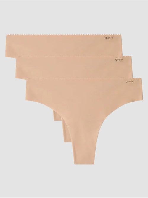 Culotte brésilienne invisible en microfibre - Kiabi