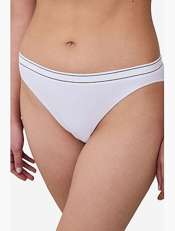 Culotte brésilienne sans coutures blanc cassé penti