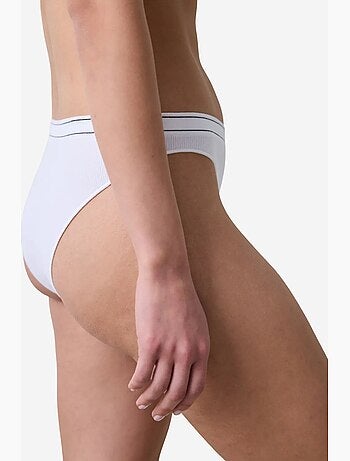 Culotte brésilienne sans coutures blanc cassé penti