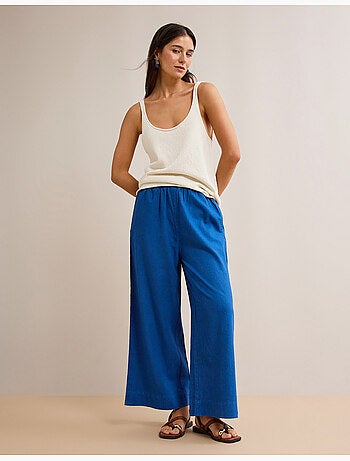 Culotte broek met linnen, MO Fashion