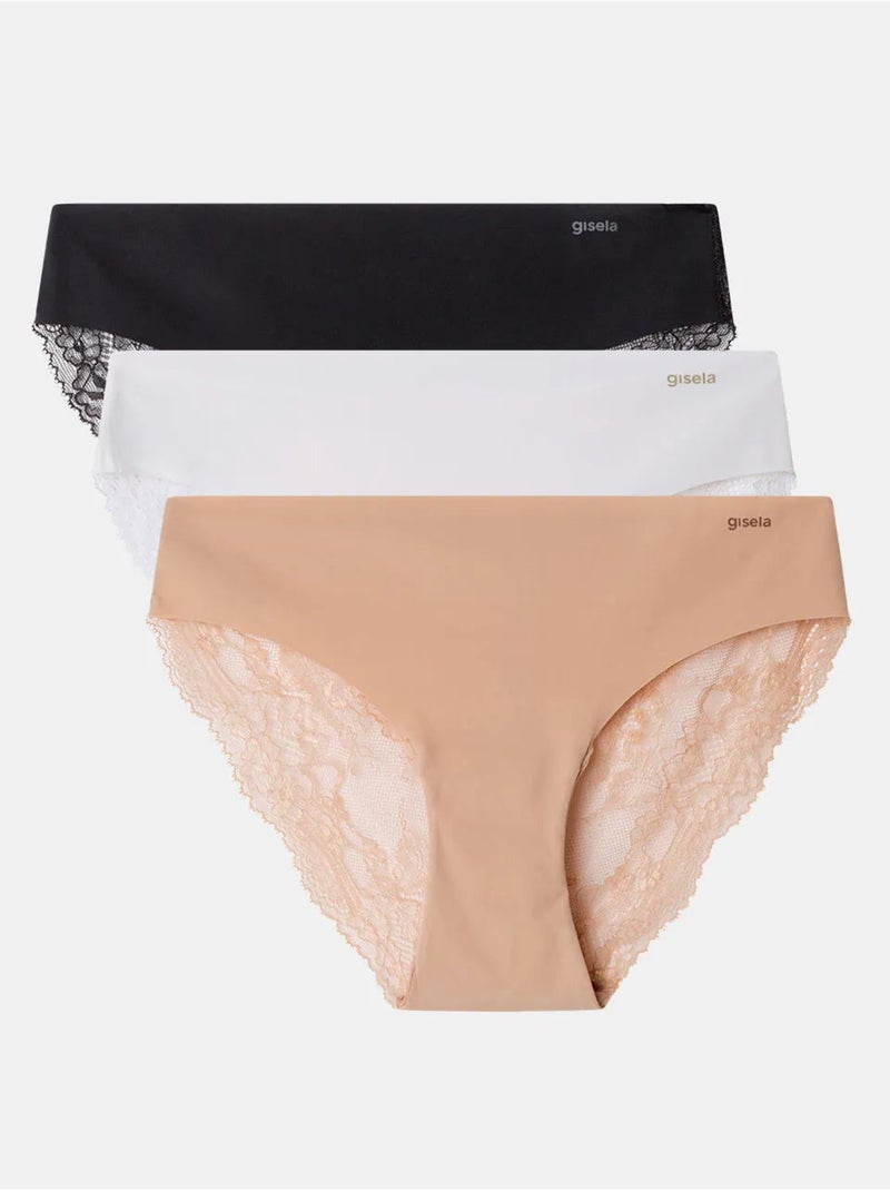 Culotte coupe laser Rose - Kiabi