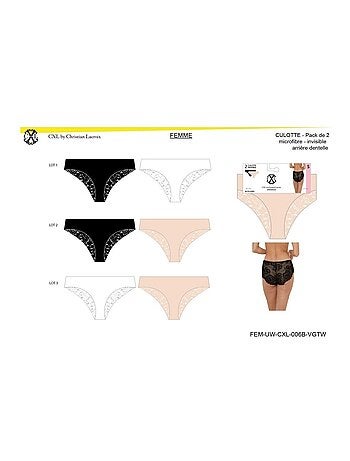 Culotte CXL By LACROIX X6 - Pack de 6