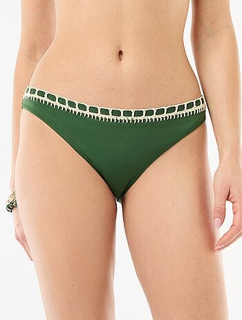 Culotte de bain avec bords macramé