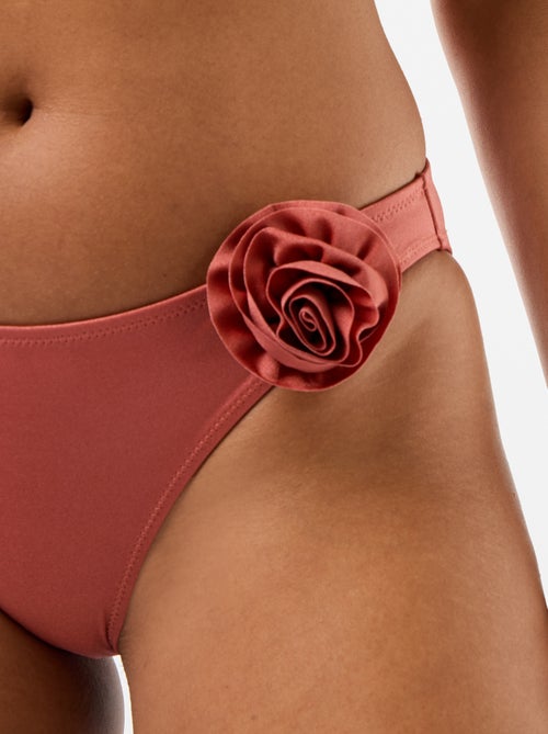 Culotte de bain avec fleur en relief - Kiabi