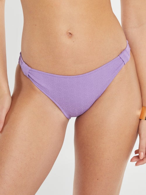 Culotte de bain en maille reliefée - Kiabi