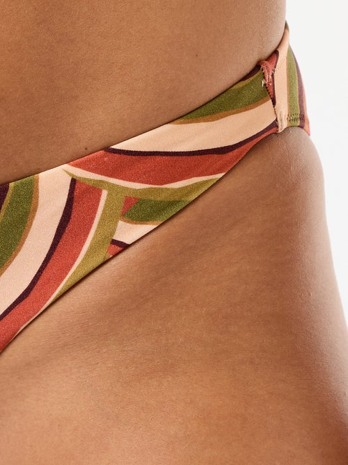 Culotte de bain en microfibre imprimée - Kiabi