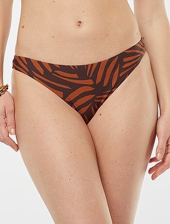 Culotte de bain imprimé feuillage