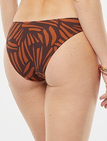 Culotte de bain imprimé feuillage