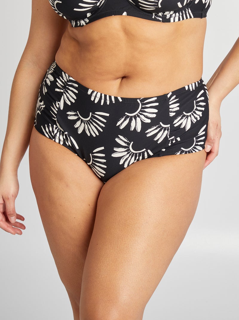 Culotte de bain imprimée Noir imprimé - Kiabi