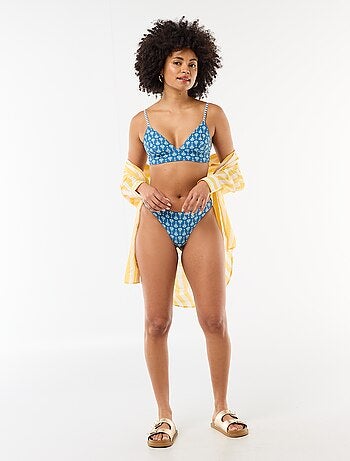 Culotte de bain imprimée réversible