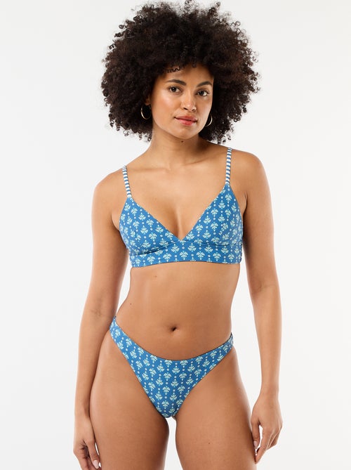 Culotte de bain imprimée réversible - Kiabi
