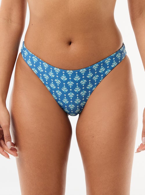 Culotte de bain imprimée réversible - Kiabi