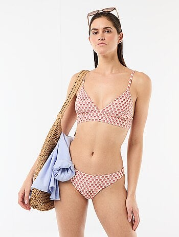 Culotte de bain imprimée réversible