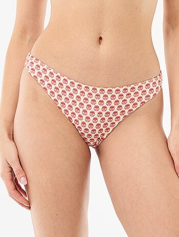 Culotte de bain imprimée réversible