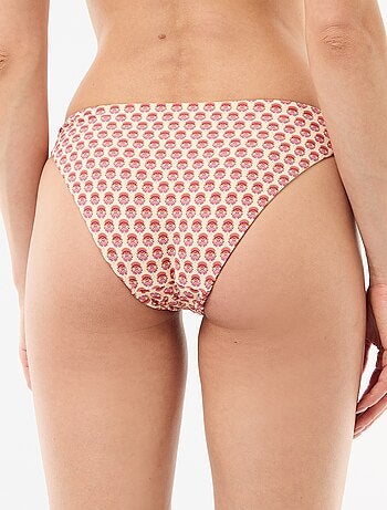 Culotte de bain imprimée réversible