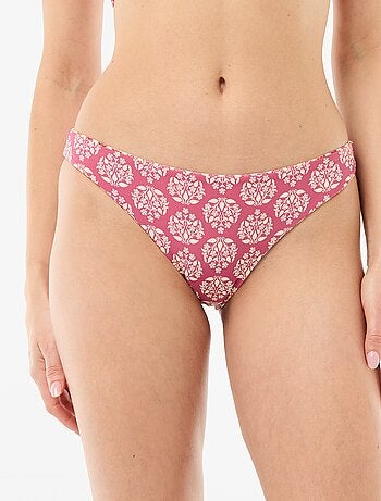 Culotte de bain imprimée réversible
