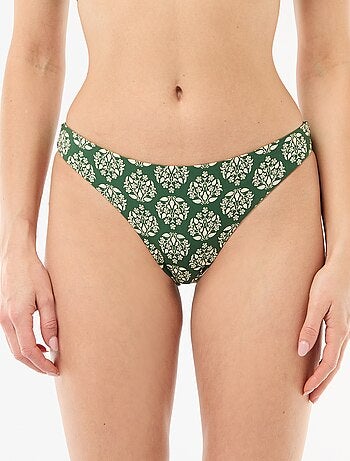 Culotte de bain imprimée réversible