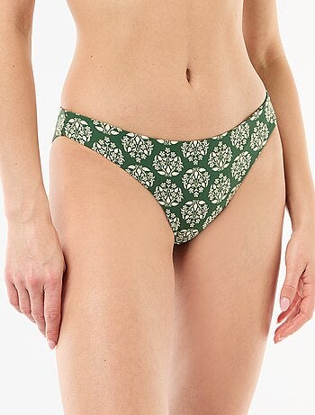 Culotte de bain imprimée réversible