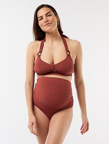 Culotte de bain maternité taille haute