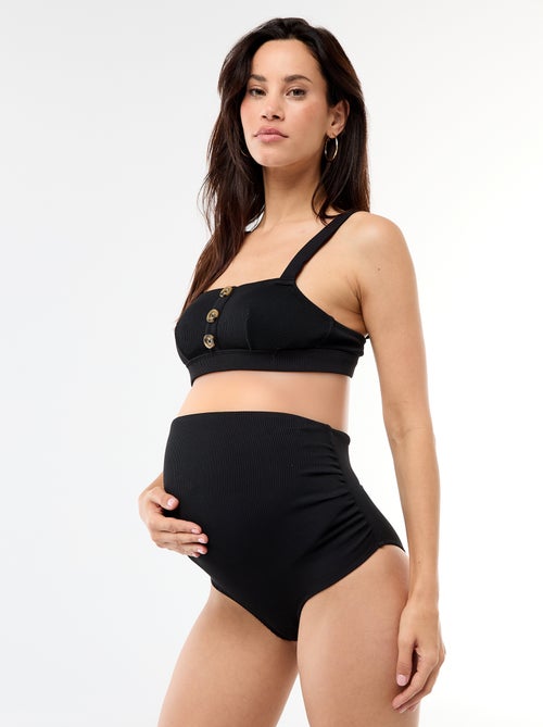 Culotte de bain maternité taille haute - Kiabi