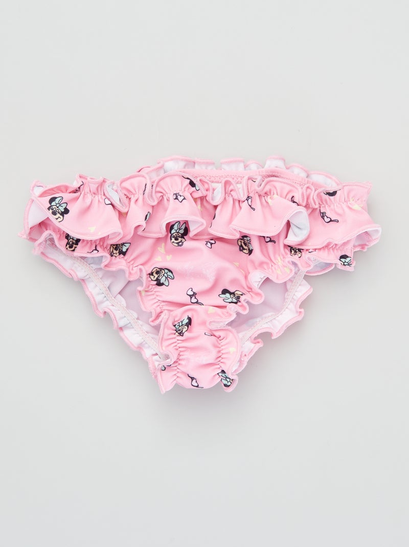 Culotte de bain 'Minnie' avec volants Rose - Kiabi