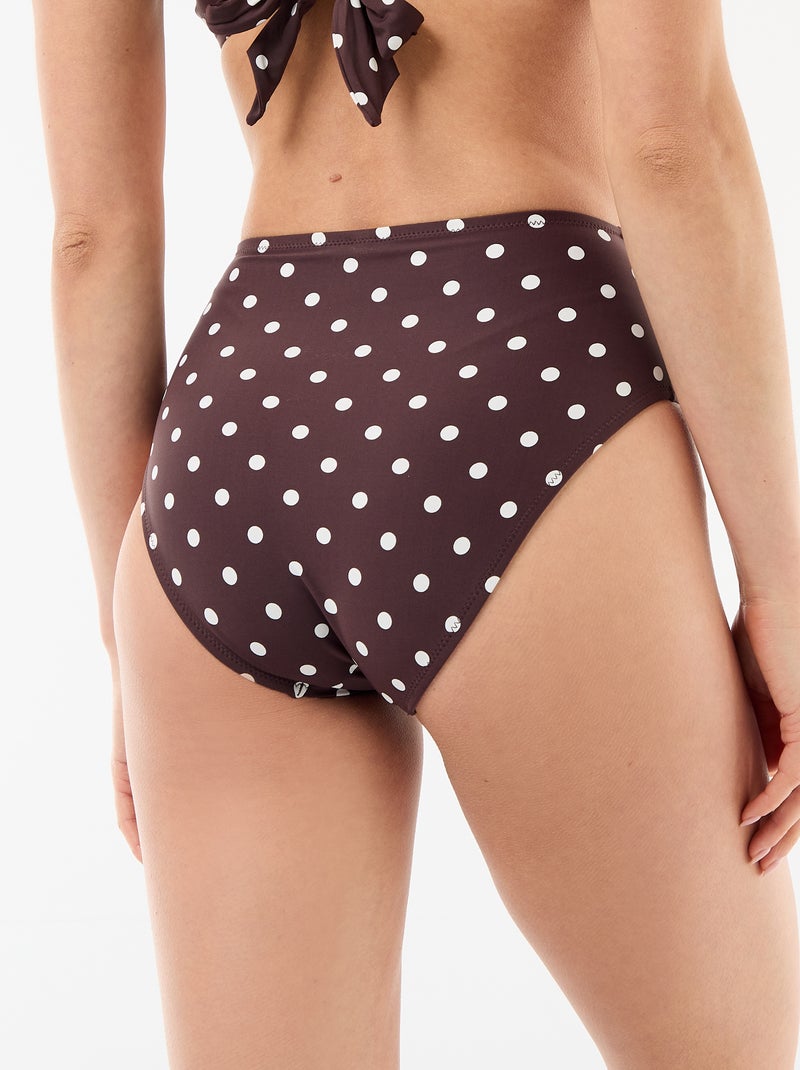 Culotte de bain shapewear taille haute Rouge - Kiabi