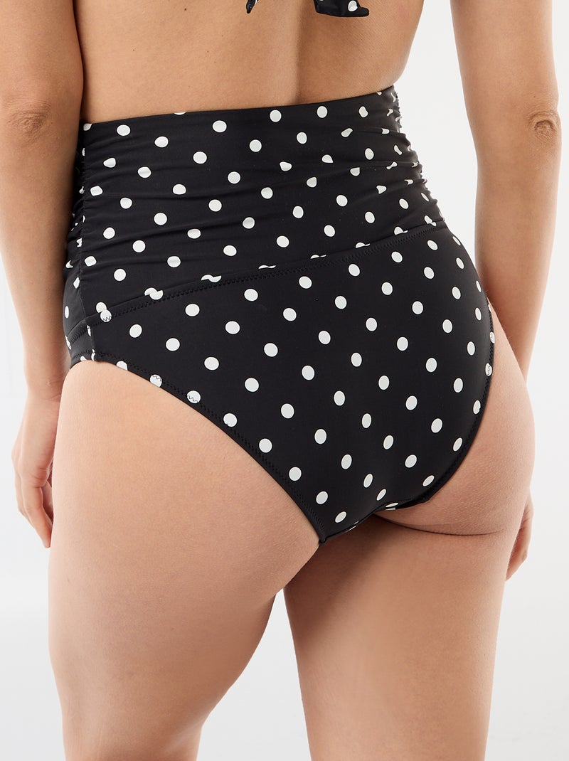 Culotte de bain taille haute maternité Noir - Kiabi