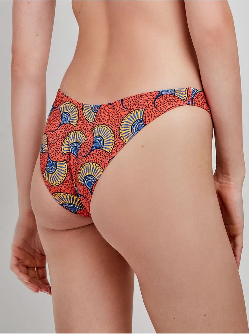 Culotte de bikini à motif tribal Multicolore - Kiabi