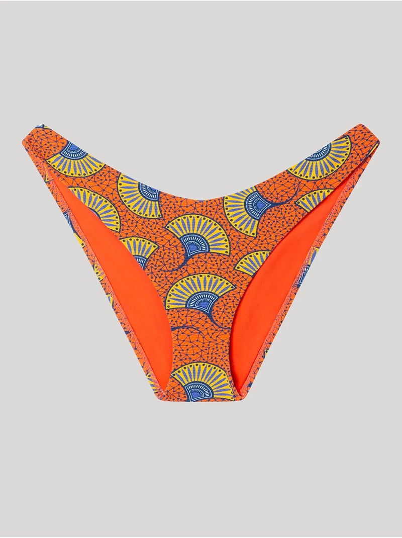 Culotte de bikini à motif tribal Multicolore - Kiabi