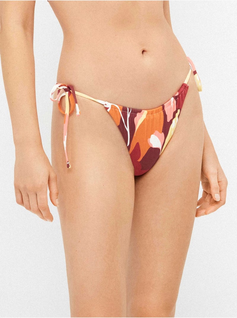 Culotte de bikini ajustable Multicolore - Kiabi