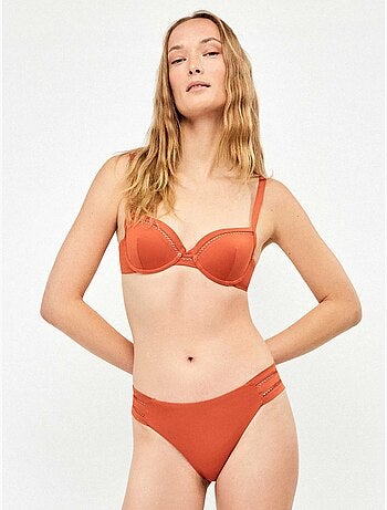 Culotte de bikini avec détail ajouré sur les côtés