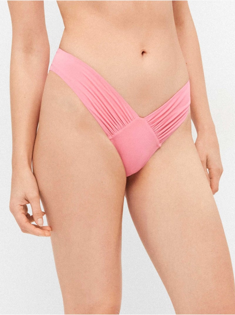 Culotte de bikini brésilien coupe v Rose - Kiabi