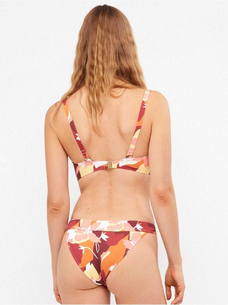 Culotte de bikini classique à imprimé géométrique rétro Multicolore - Kiabi
