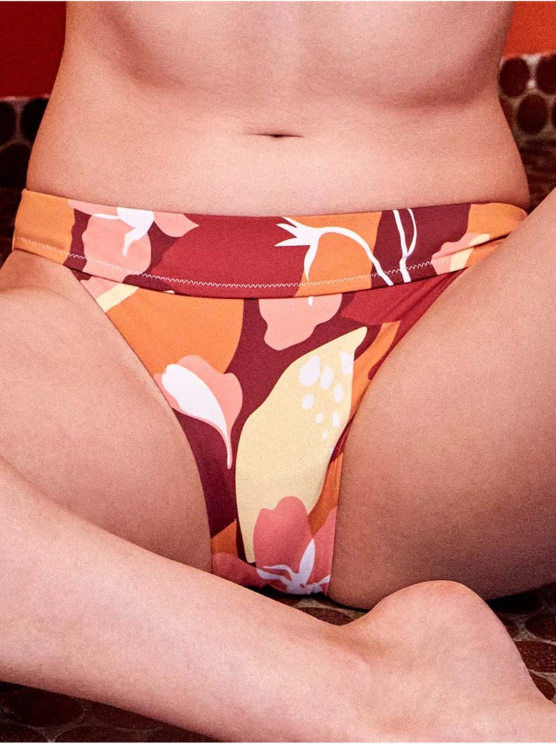 Culotte de bikini classique à imprimé géométrique rétro Multicolore - Kiabi
