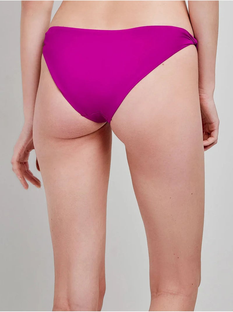 Culotte de bikini classique détail nœuds Magenta - Kiabi