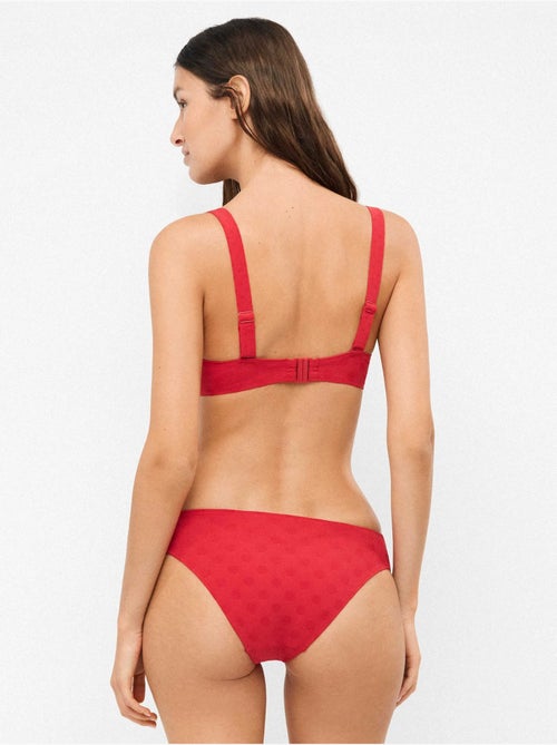 Culotte de bikini jacquard à pois - Kiabi