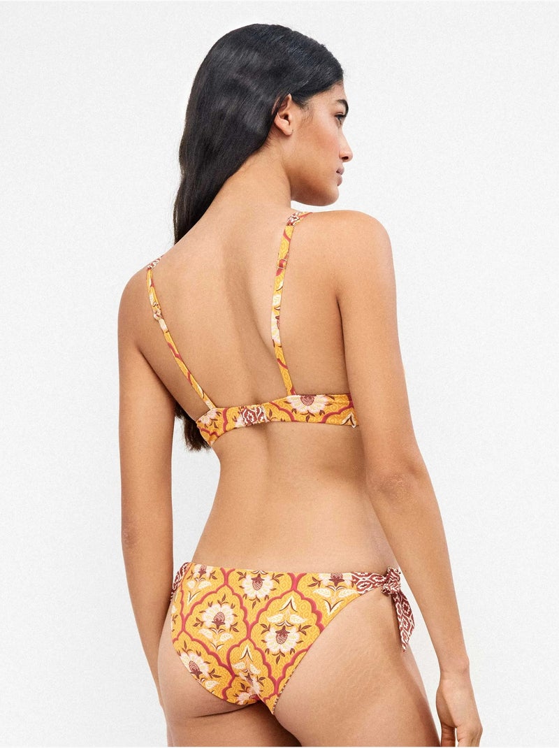 Culotte de bikini réversible et ajustable Multicolore - Kiabi