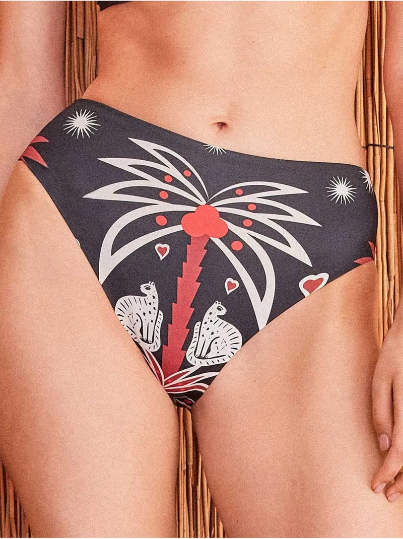 Culotte de bikini super haute Multicolore - Kiabi