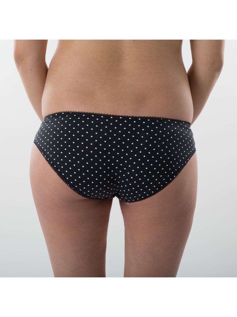 Culotte de maternité ingrid 'bogema' Noir Blanc - Kiabi