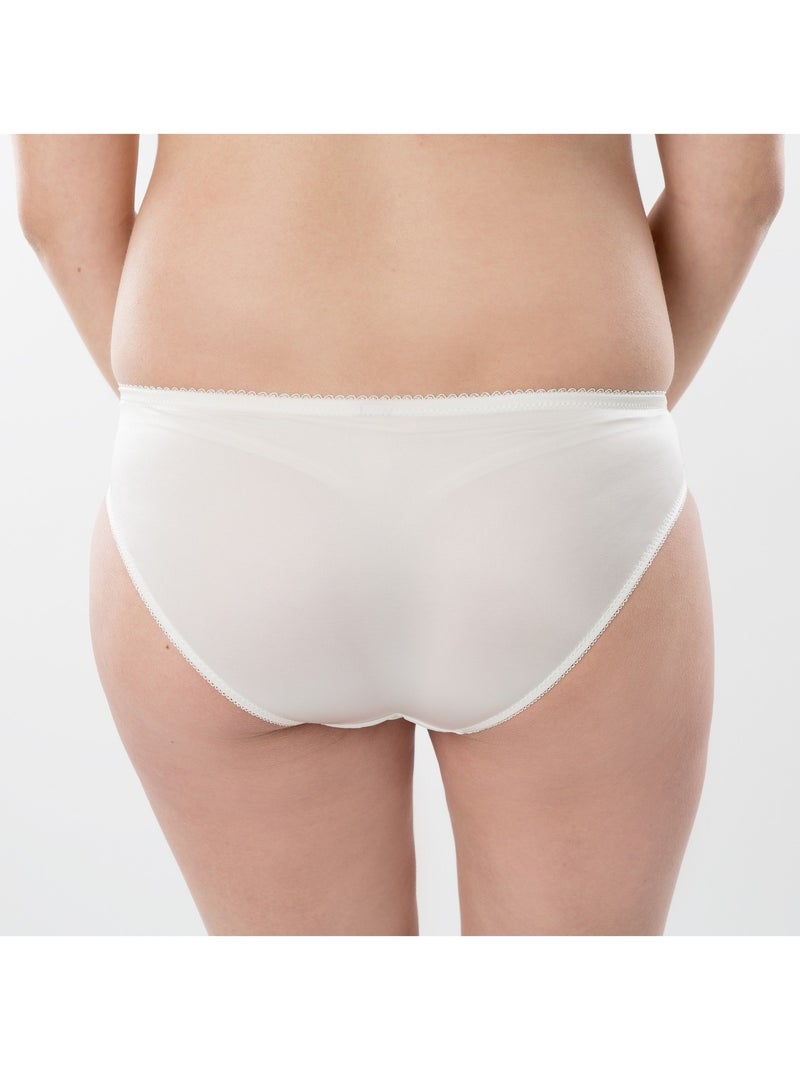 Culotte de maternité perle 'bogema' Blanc nacré - Kiabi