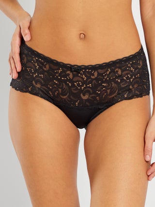 Culotte dentelle maxi Cœur croisé féminin 'Playtex