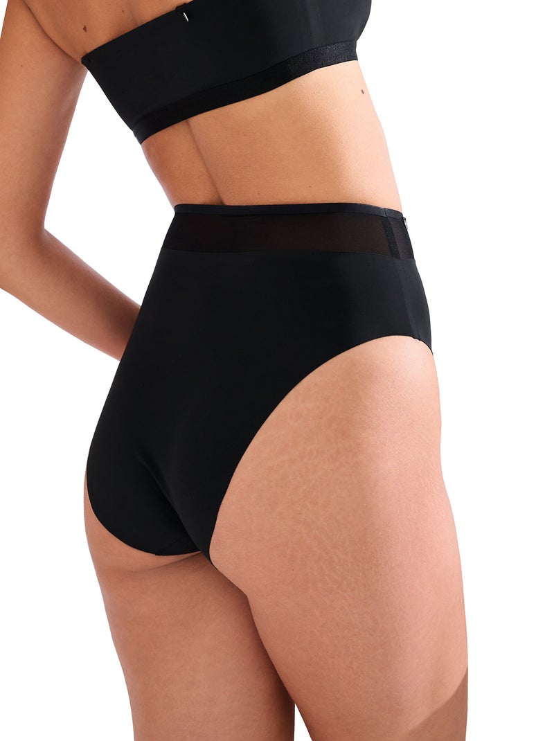 Culotte échancrée taille haute paris Noir - Kiabi