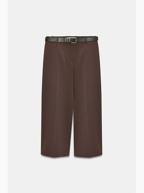 Culotte en crêpe à taille haute et ceinture dilvin - Kiabi Culotte en crêpe à taille haute et ceinture dilvin - Kiabi