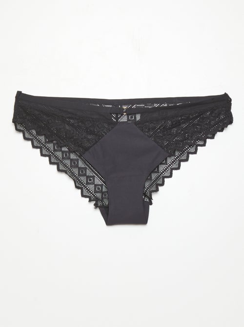 Culotte en dentelle 'Envie de lingerie' - Kiabi