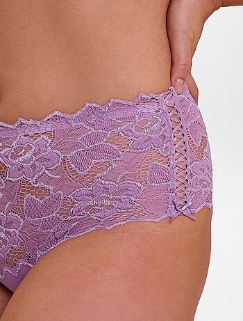 Culotte en dentelle et microfibre 'Arum' 'Sans complexe'