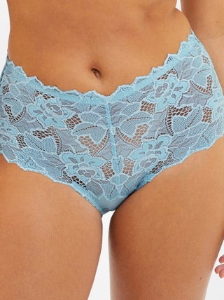 Culotte en dentelle et microfibre 'Sans complexe'