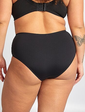 Culotte en microfibre avec broderies