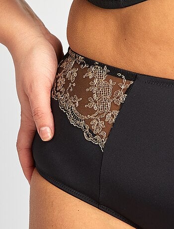 Culotte en microfibre avec broderies